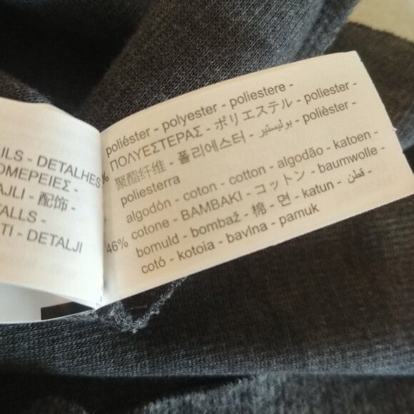 Zara grey sleeveless turtleneck sweater top Medium cotton blend - Picture 11 of 14